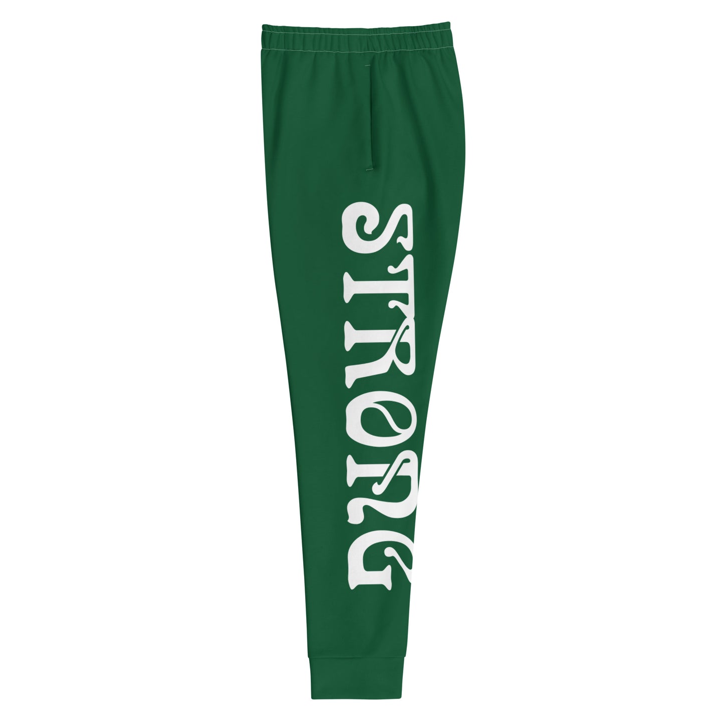 “STRONG”Green Women's Joggers W/White Font