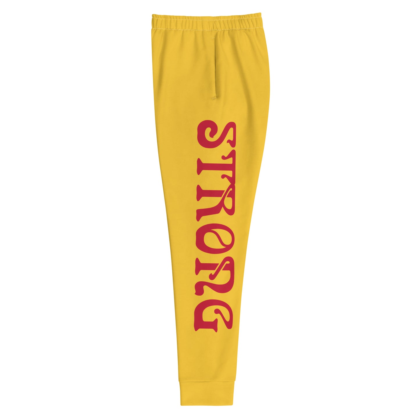 “STRONG”Yellow Women's Joggers W/Red Font
