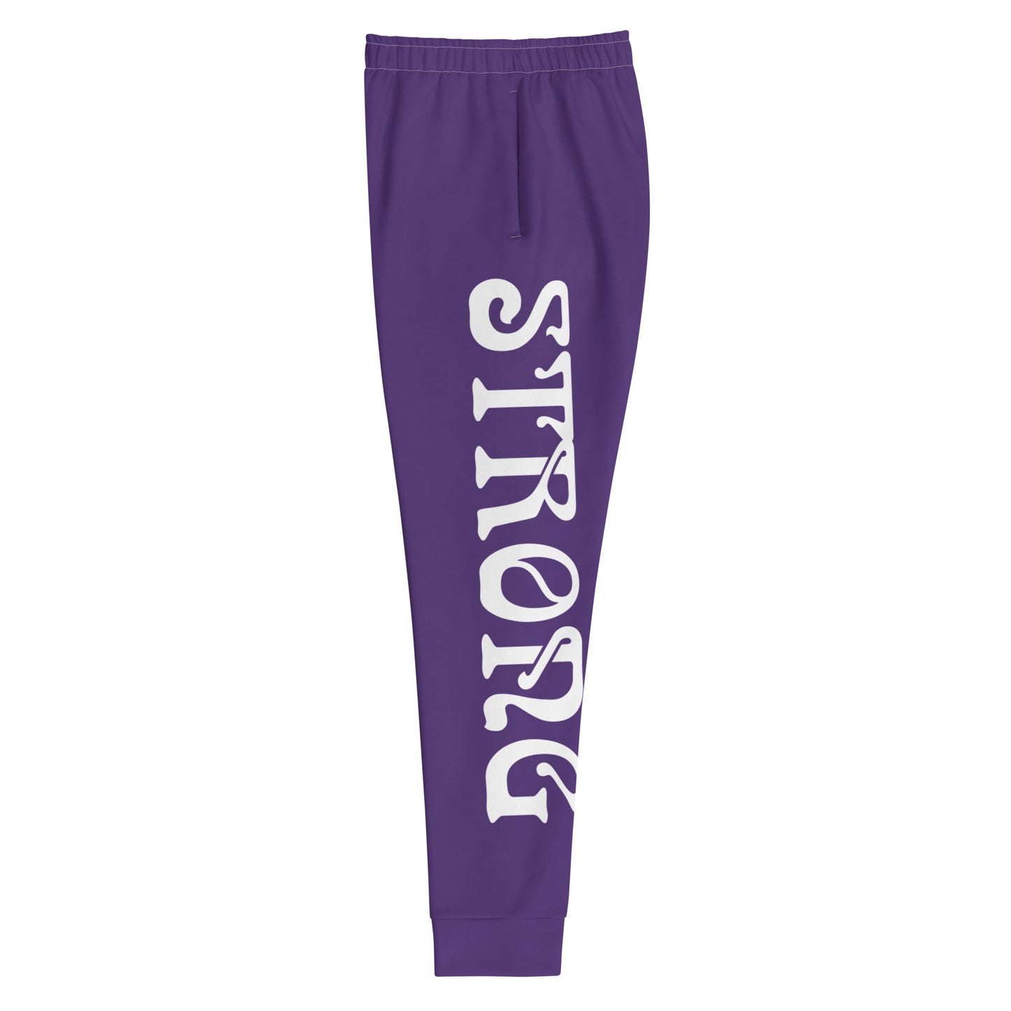 “STRONG”Purple Women's Joggers W/White Font