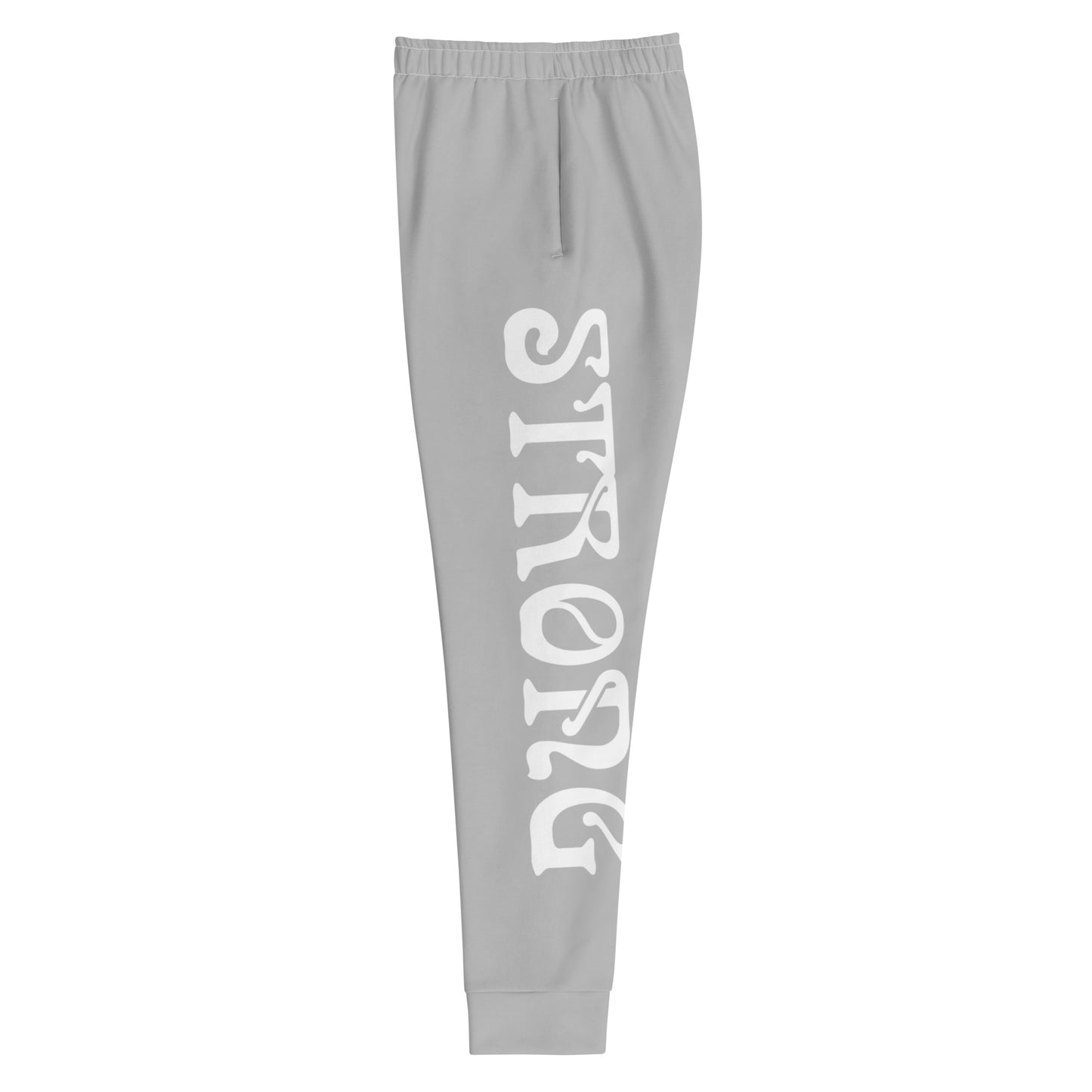 “STRONG”Grey Women's Joggers W/White Font