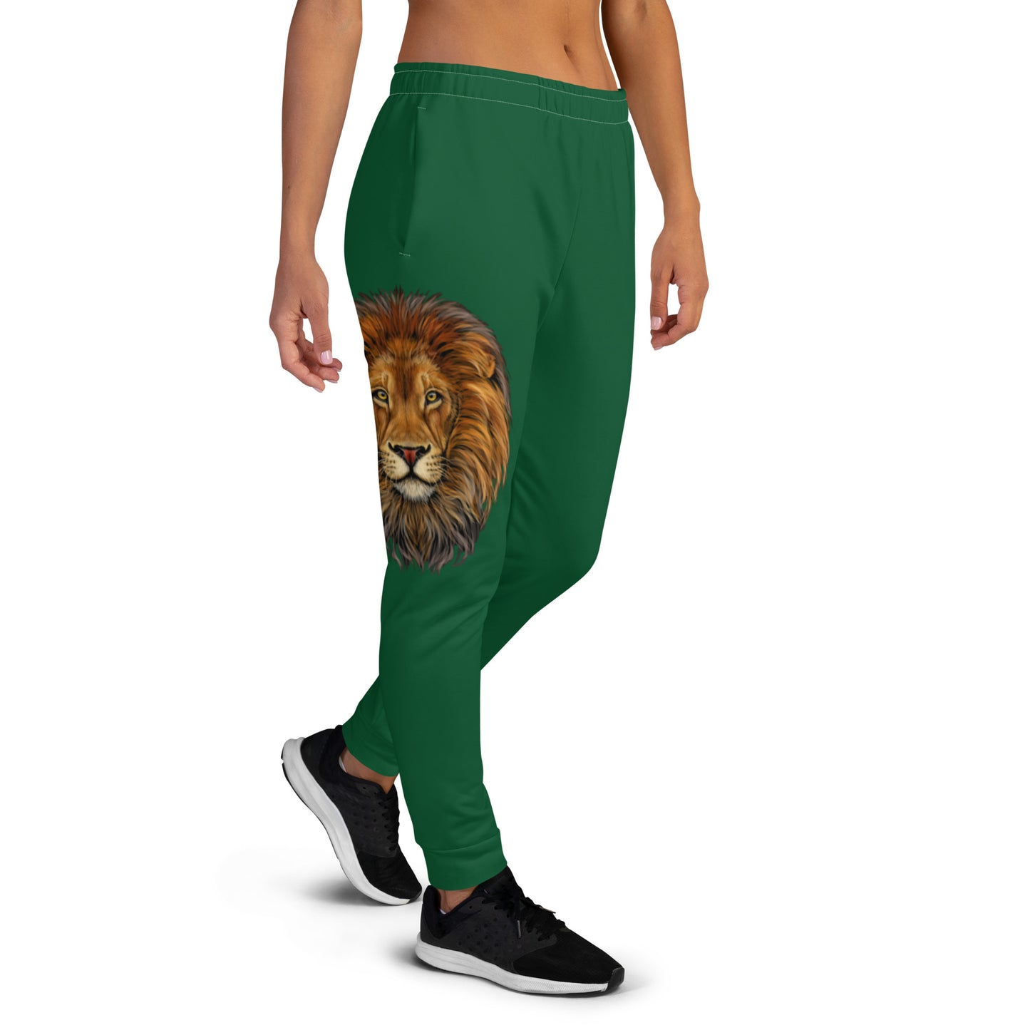 “STRONG”Green Women's Joggers W/White Font