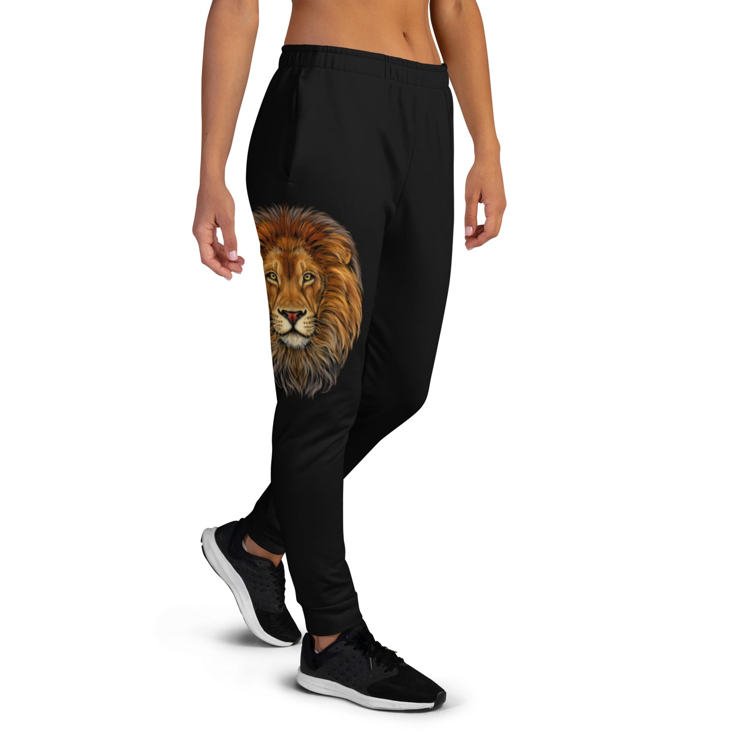 “STRONG”Black Women's Joggers W/Red Font