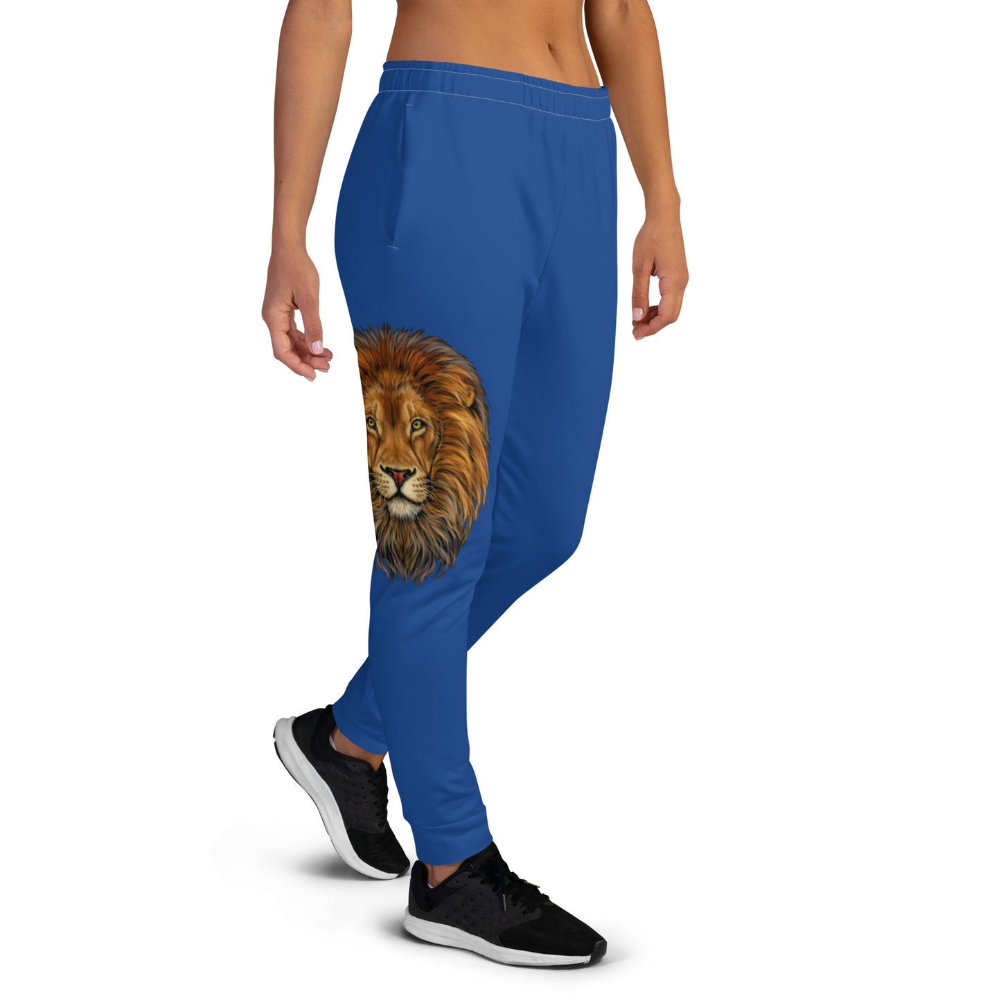 “STRONG”Navy Blue Women's Joggers W/White Font