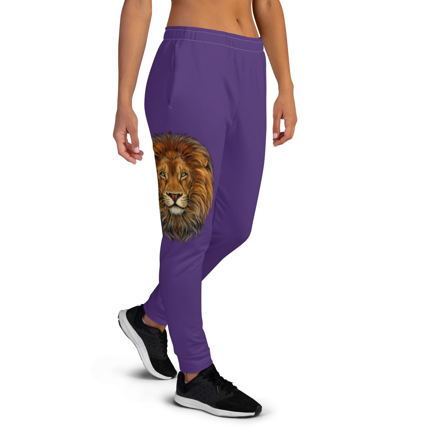 “STRONG”Purple Women's Joggers W/White Font