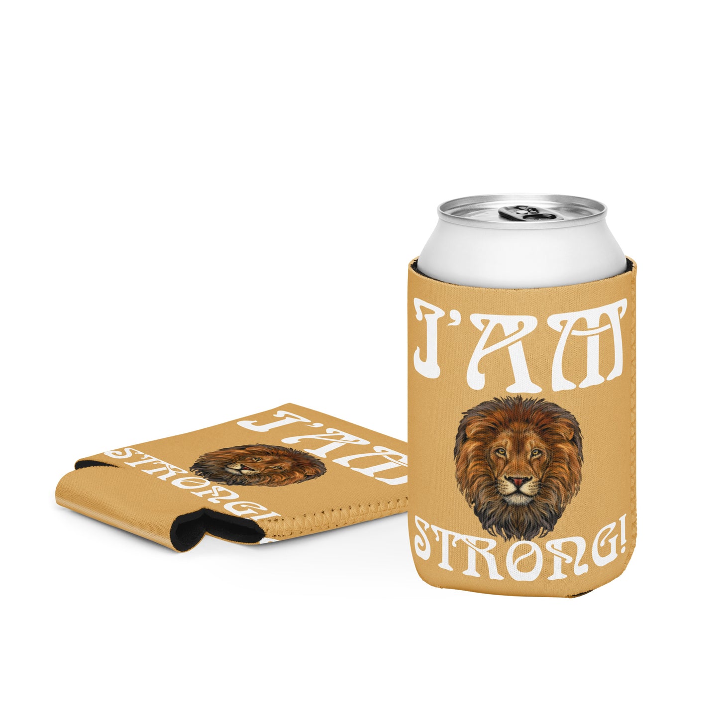 “I’AM STRONG!” Fawn Can Cooler W/White Font