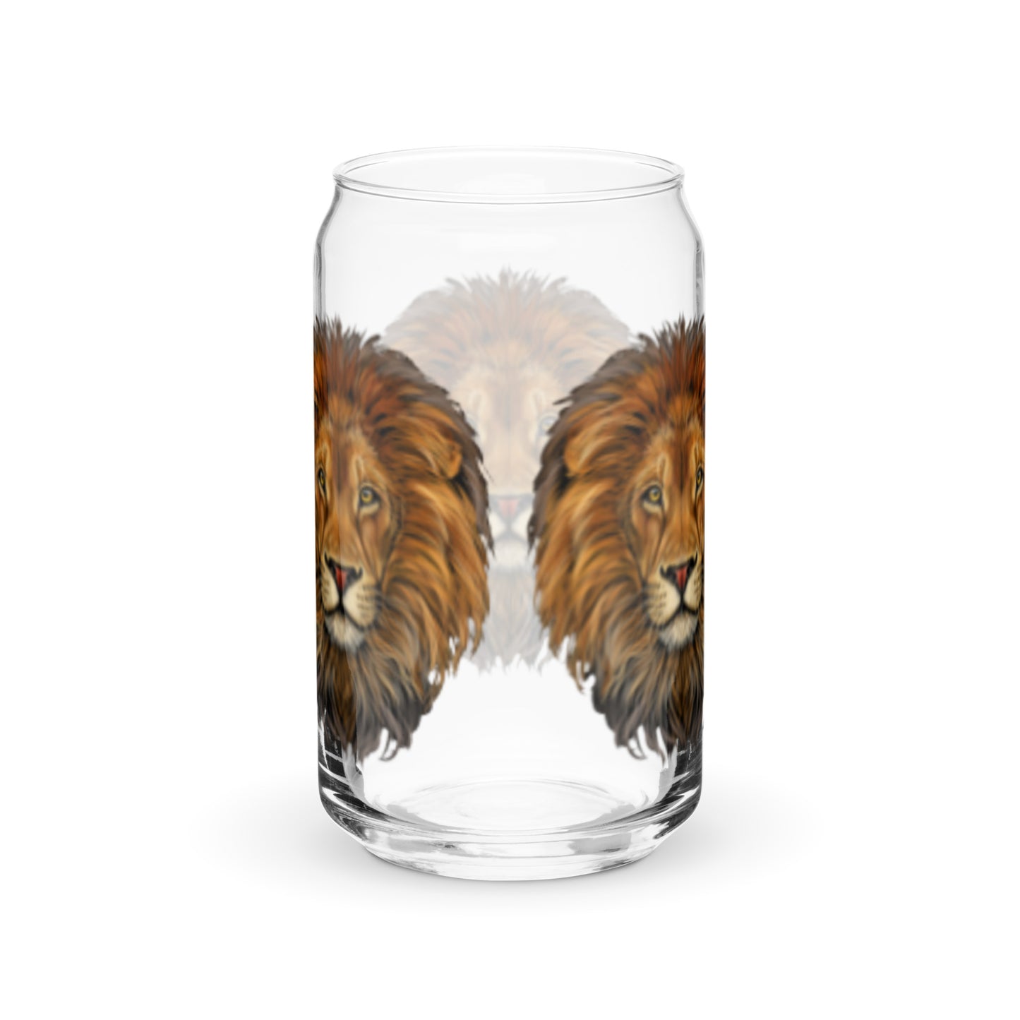 “STRONG LION”Can-Shaped Glass
