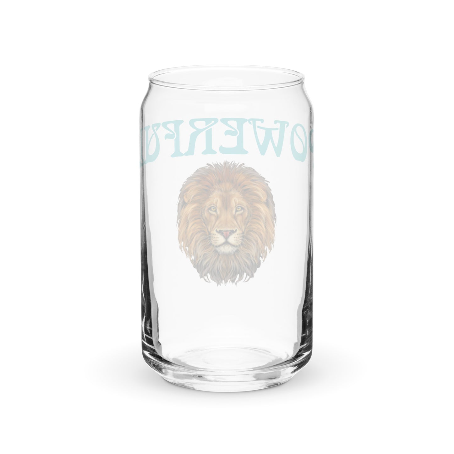 “POWERFUL”Can-Shaped Glass W/Viking Font