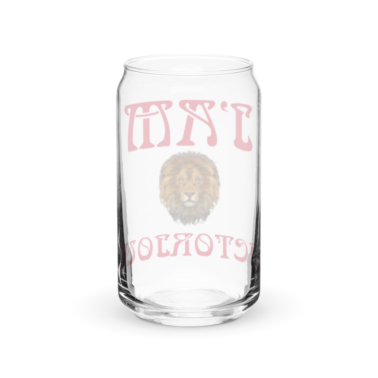 “I’AM VICTORIOUS!”Can-Shaped Glass W/Red Font