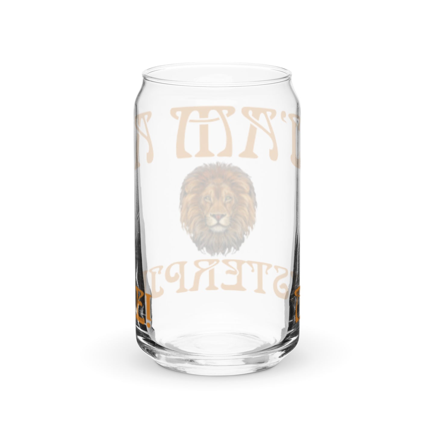 “I’AM A MASTERPIECE!”Can-Shaped Glass W/Fawn Font