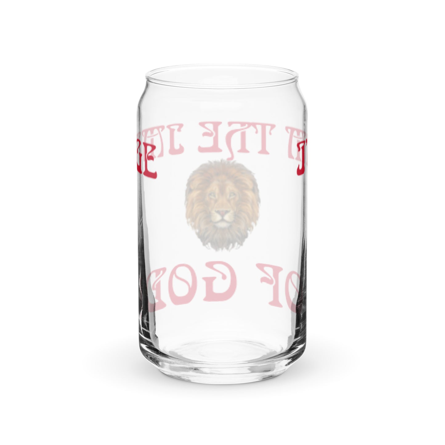 “I’AM THE IMAGE OF GOD!”Can-Shaped Glass W/Red Font