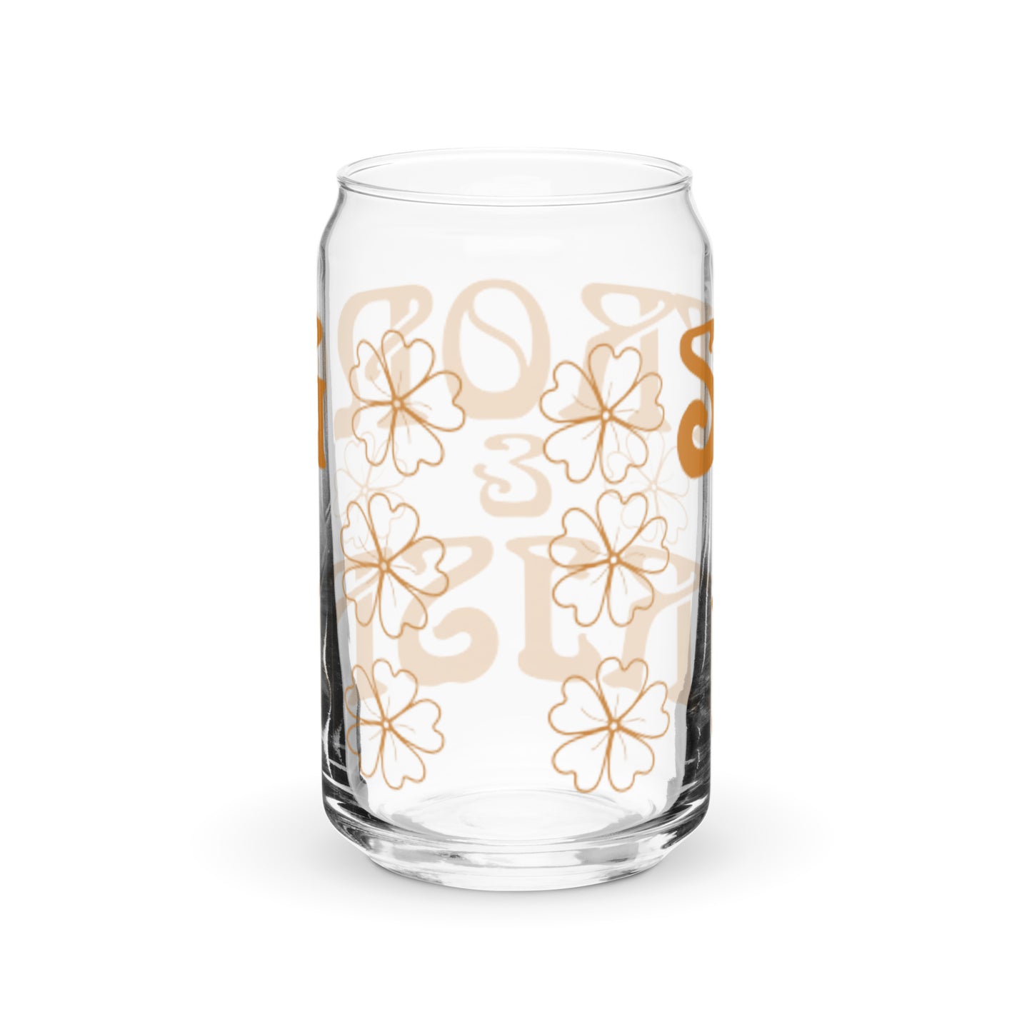 “STRONG & IRISH!”Can-Shaped Glass W/Fawn Font