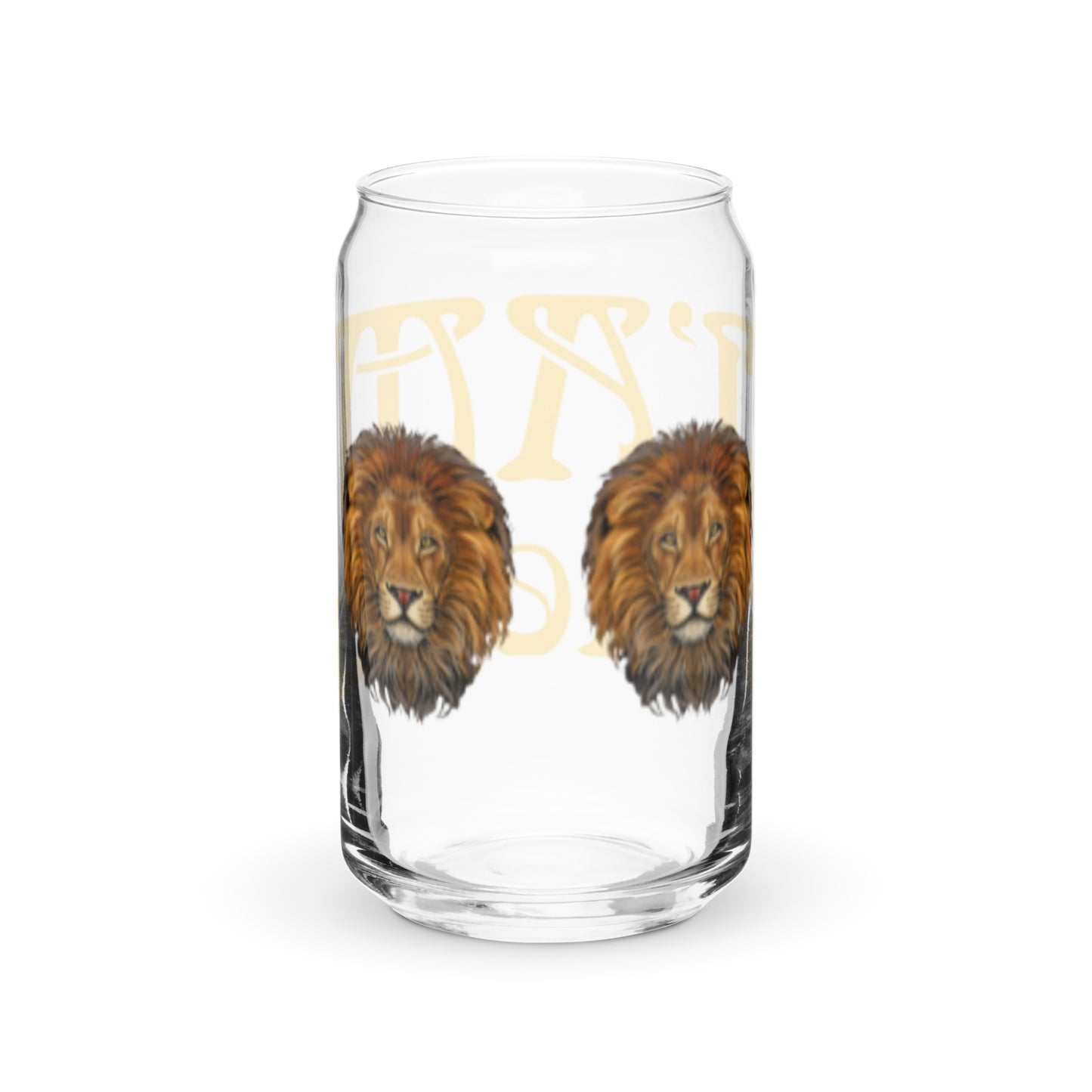 “I’AM STRONG!”Can-Shaped Glass W/Yellow Font