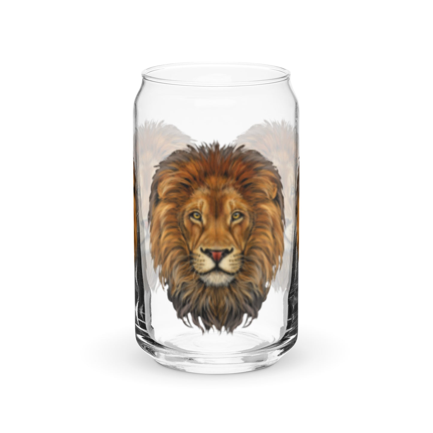 “STRONG LION”Can-Shaped Glass