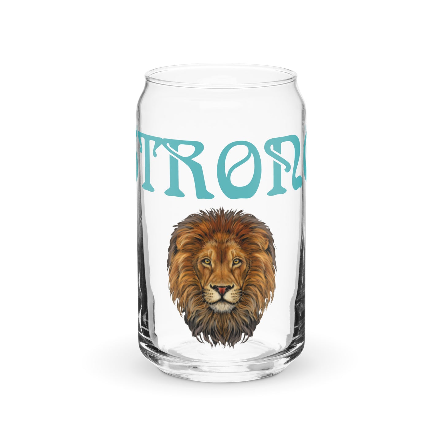 “STRONG”Can-Shaped Glass W/Viking Font