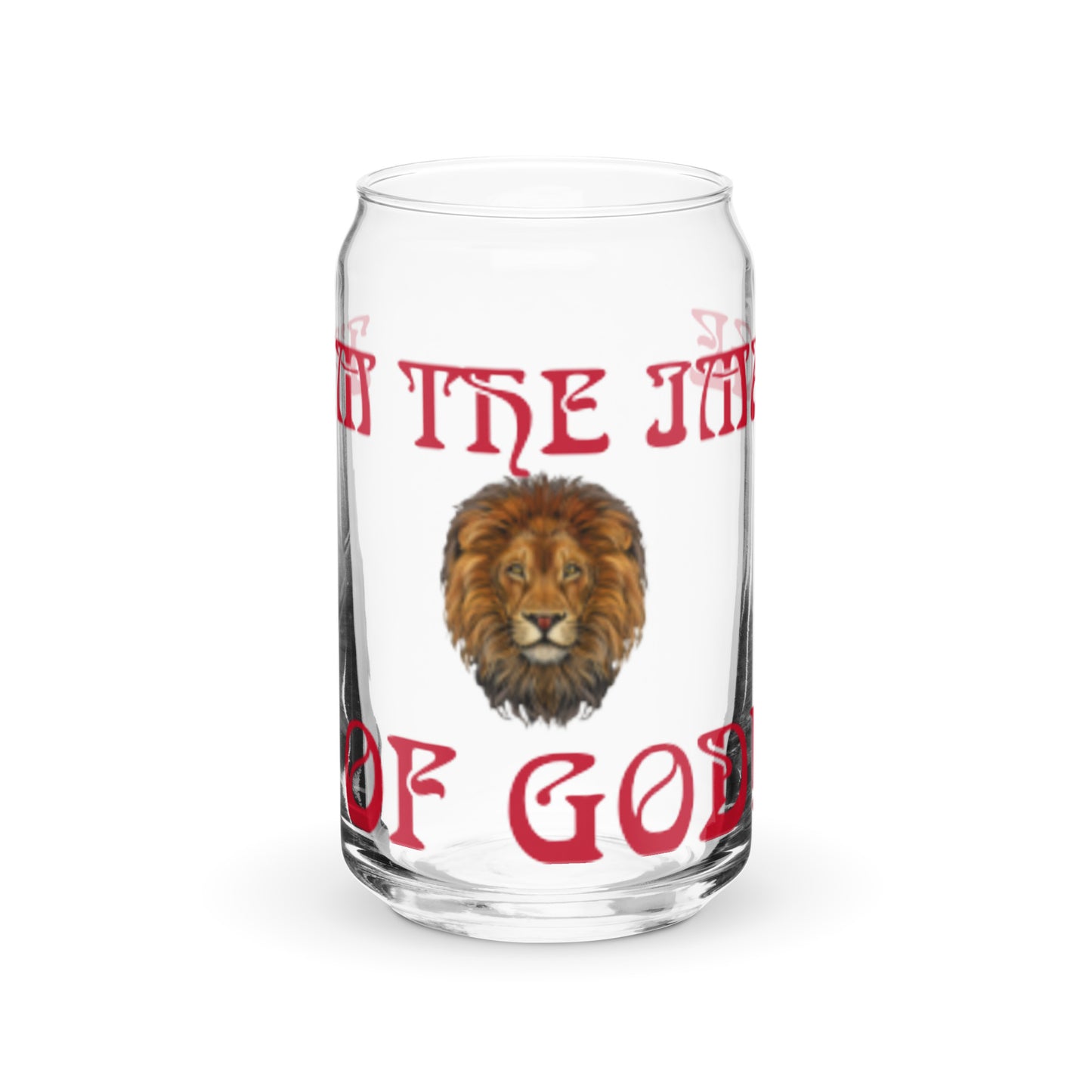 “I’AM THE IMAGE OF GOD!”Can-Shaped Glass W/Red Font