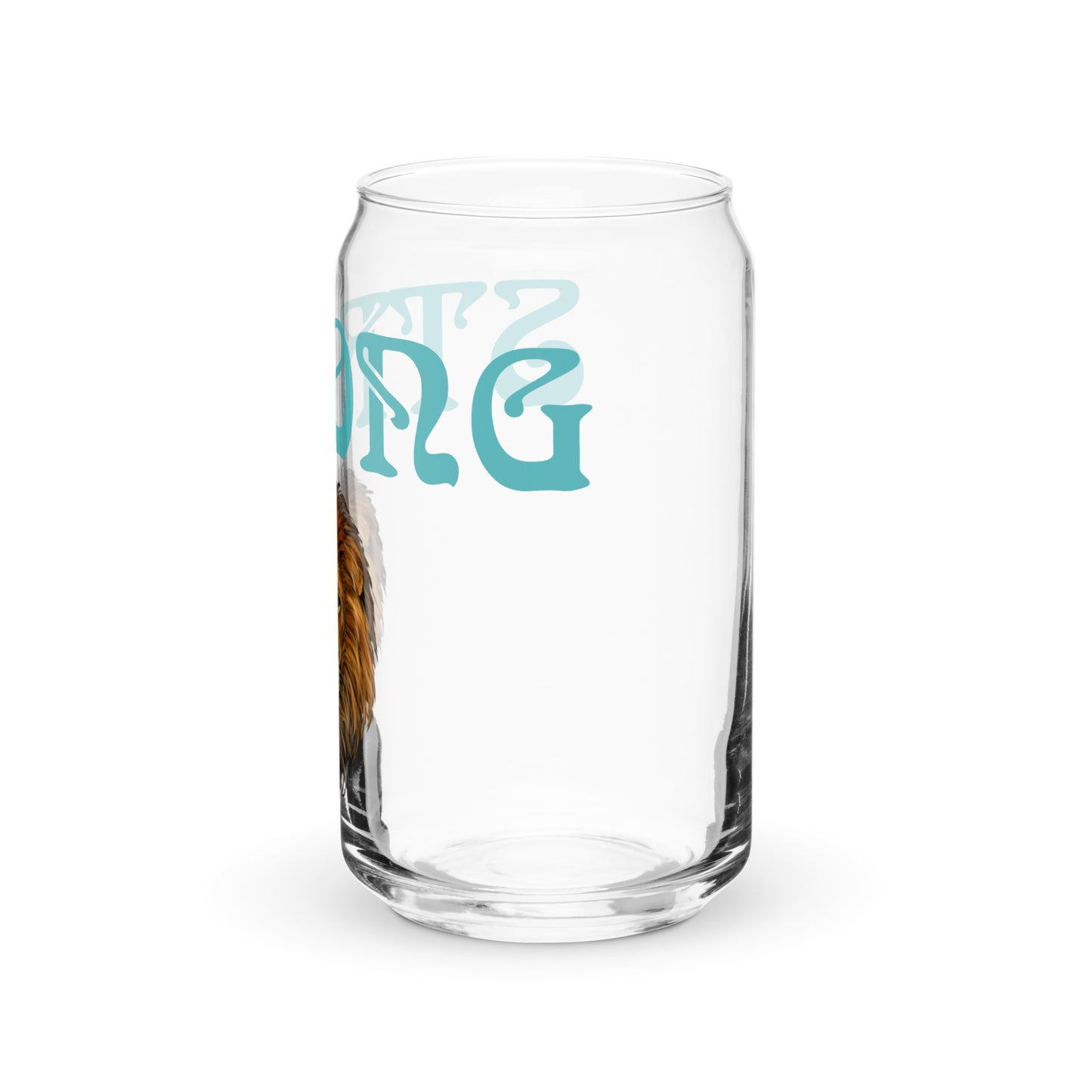 “STRONG”Can-Shaped Glass W/Viking Font