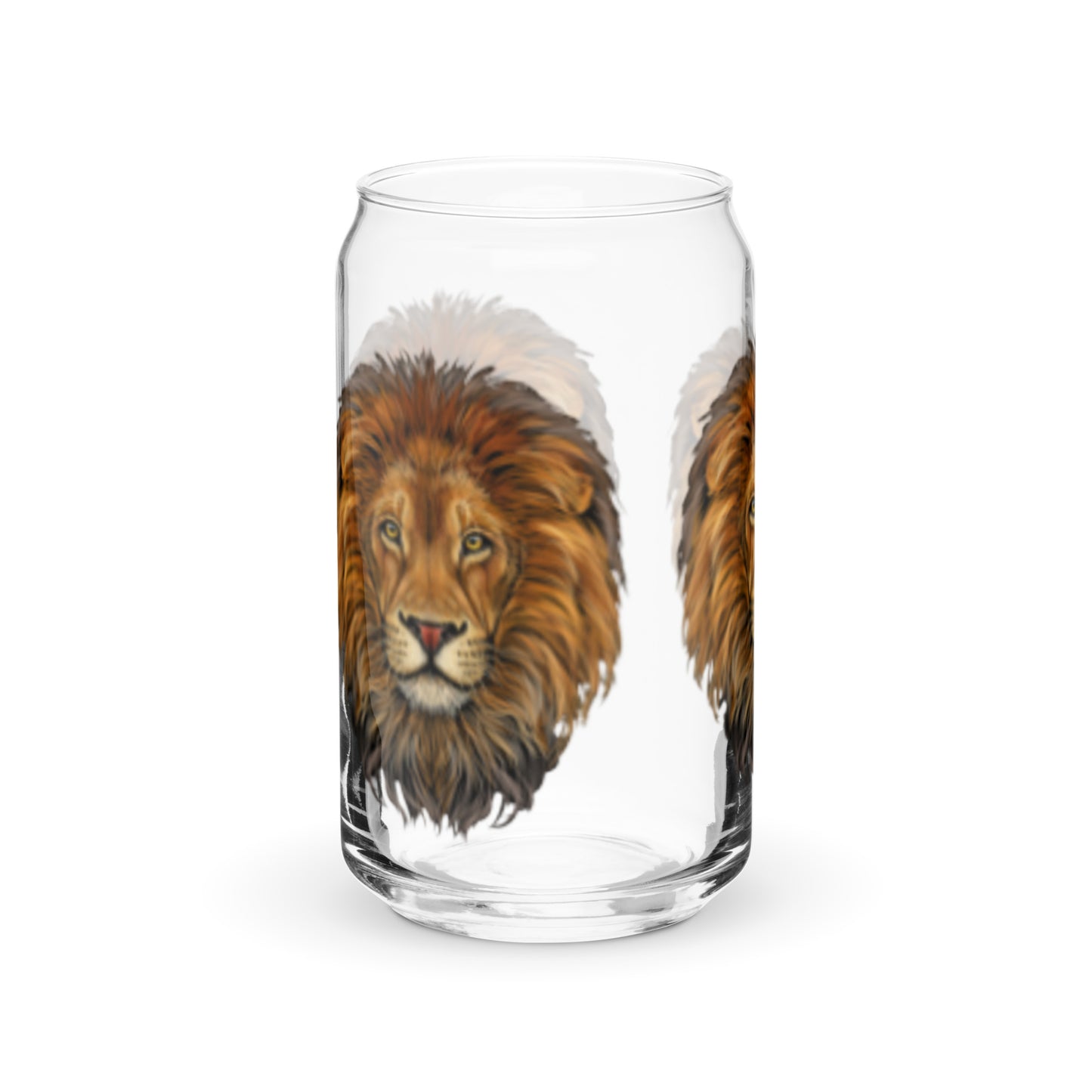 “STRONG LION”Can-Shaped Glass