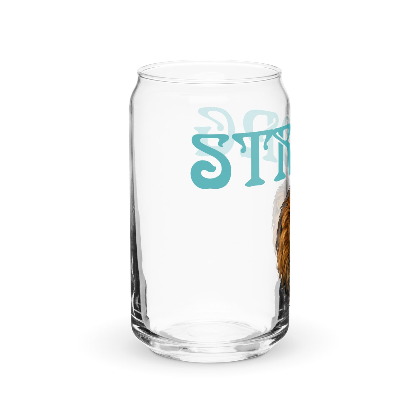 “STRONG”Can-Shaped Glass W/Viking Font