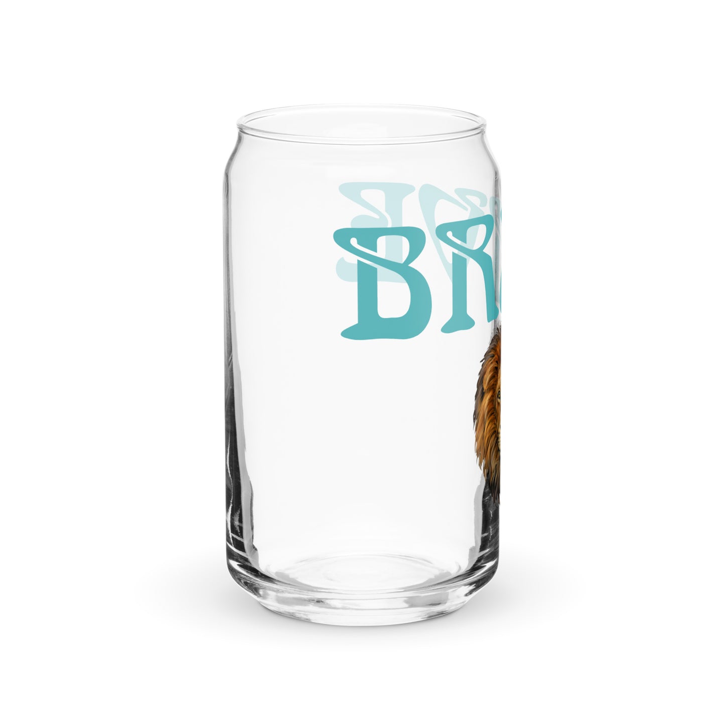 “BRAVE”Can-Shaped Glass W/Viking Font