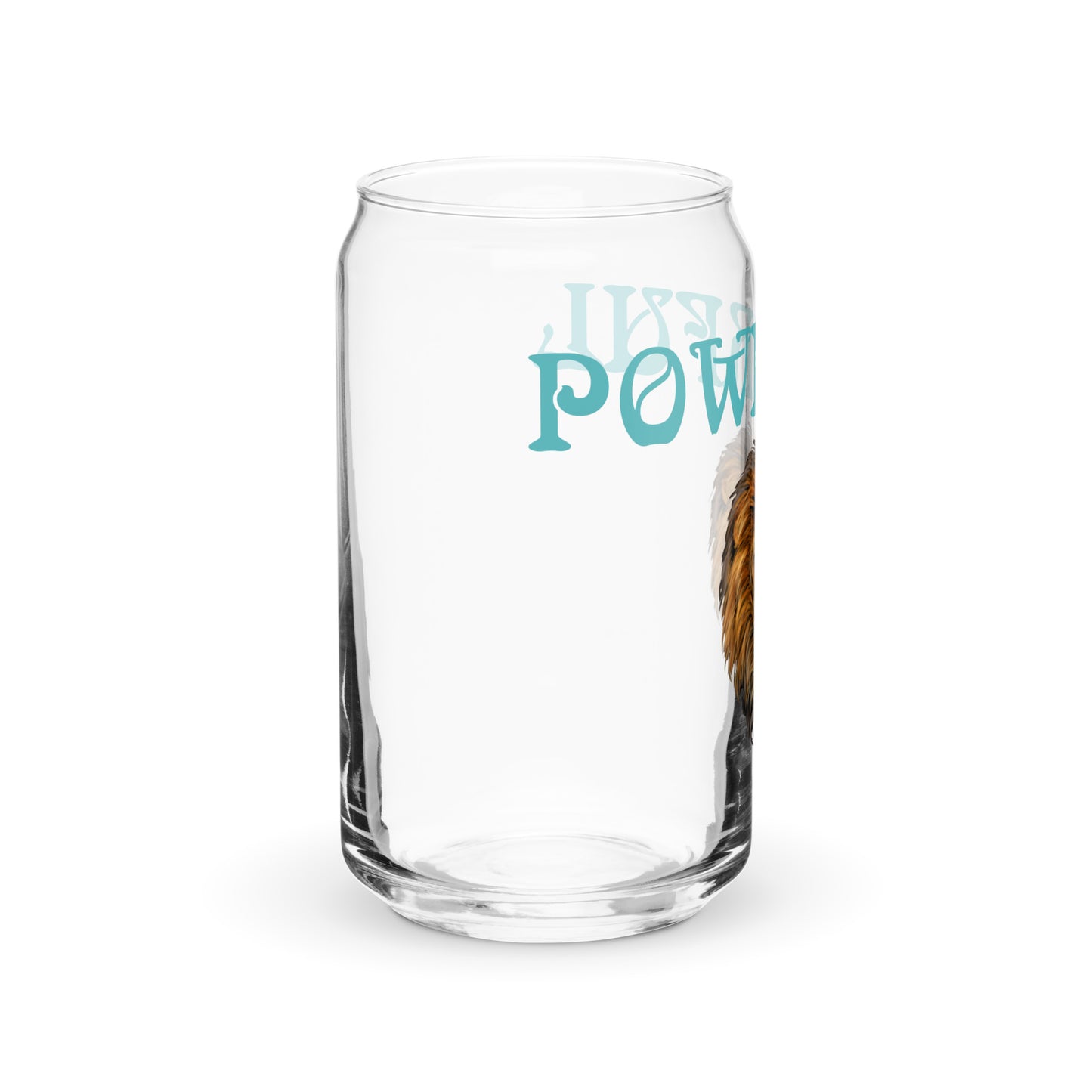 “POWERFUL”Can-Shaped Glass W/Viking Font