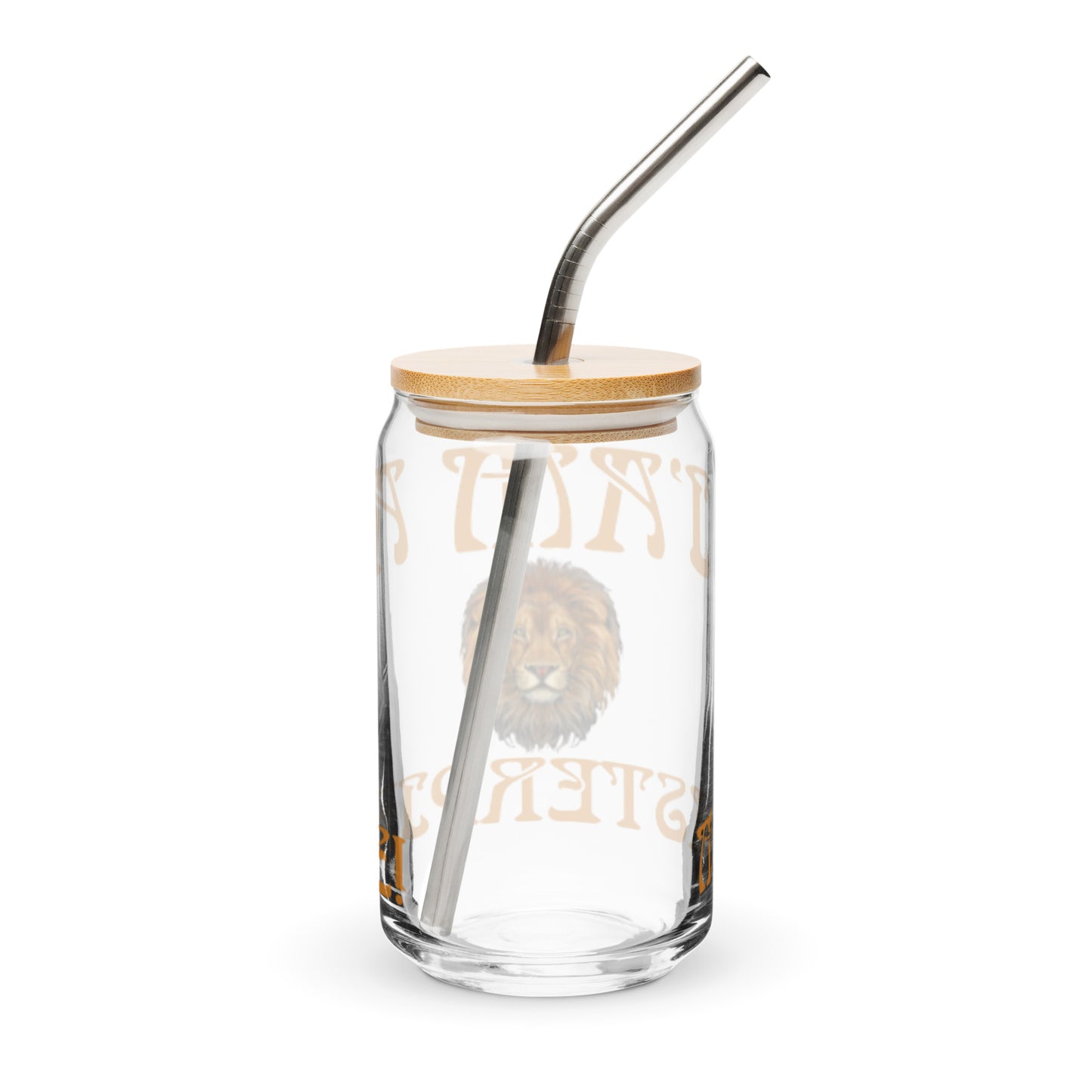 “I’AM A MASTERPIECE!”Can-Shaped Glass W/Fawn Font