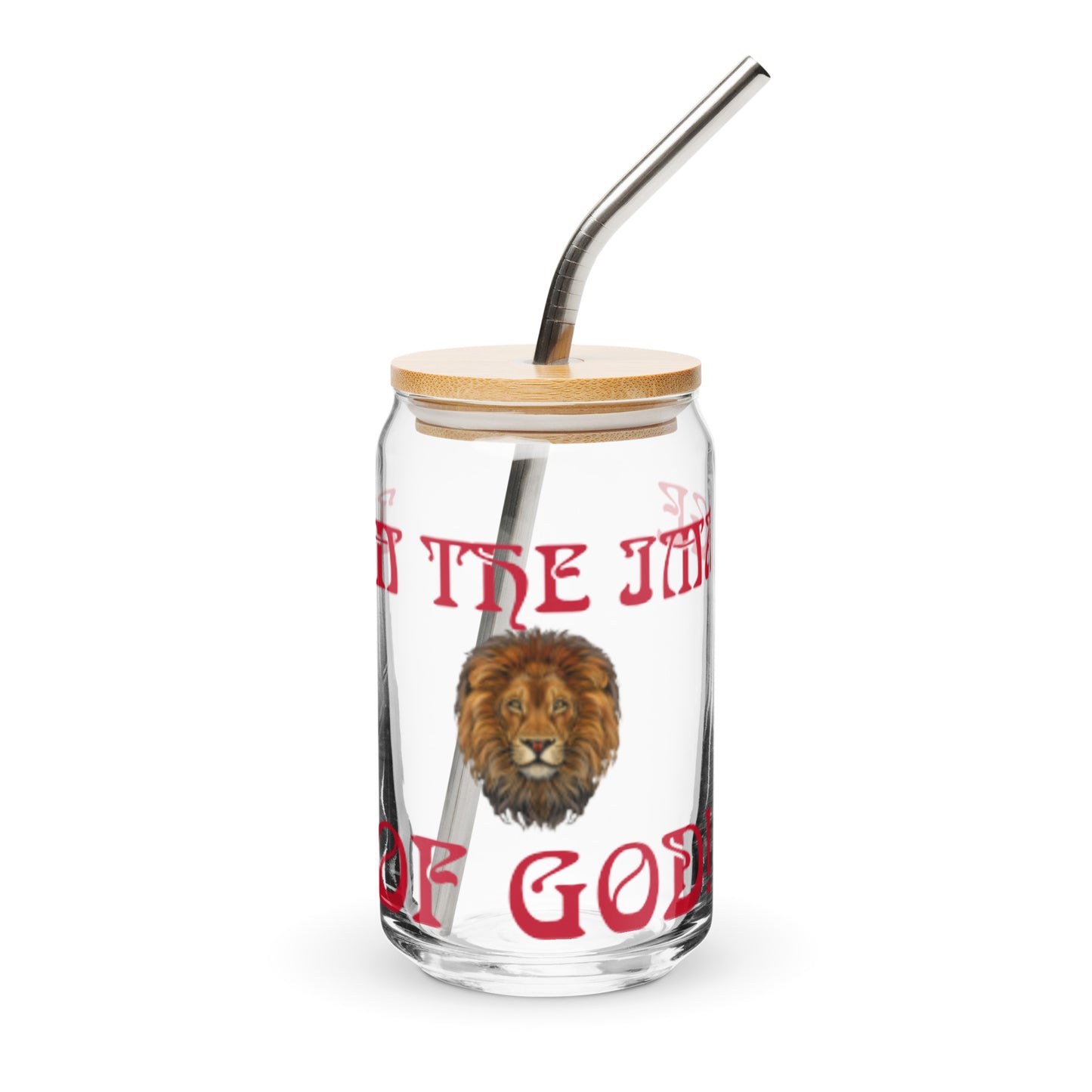 “I’AM THE IMAGE OF GOD!”Can-Shaped Glass W/Red Font