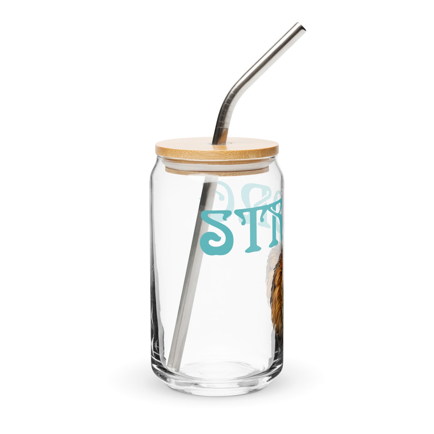 “STRONG”Can-Shaped Glass W/Viking Font
