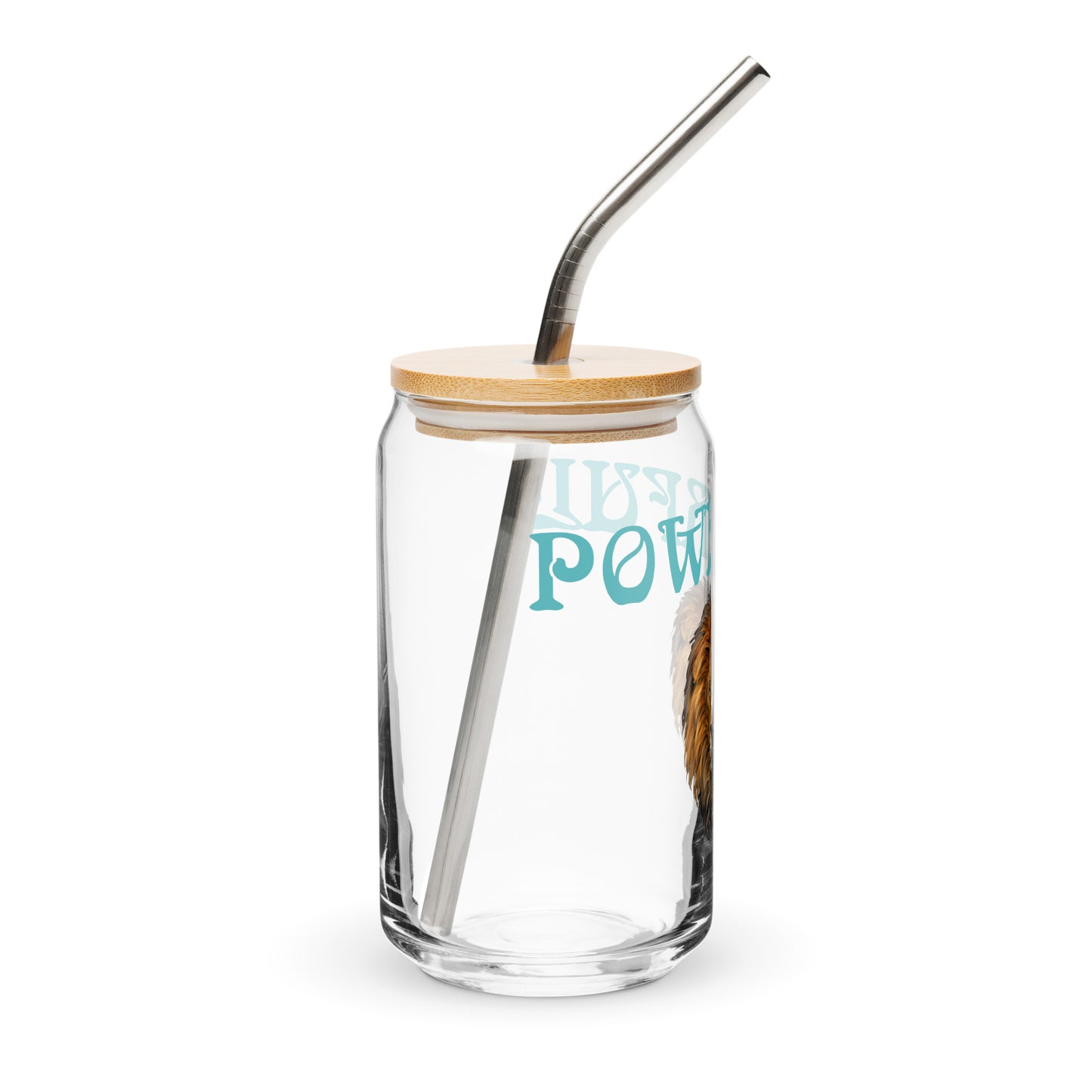 “POWERFUL”Can-Shaped Glass W/Viking Font