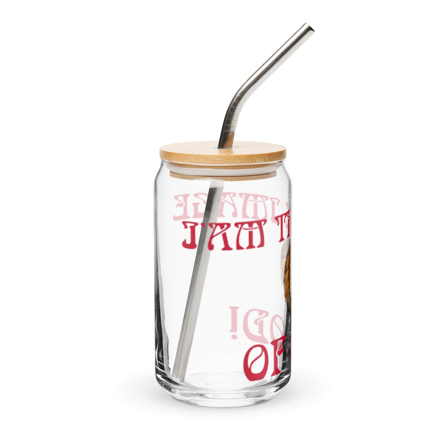 “I’AM THE IMAGE OF GOD!”Can-Shaped Glass W/Red Font
