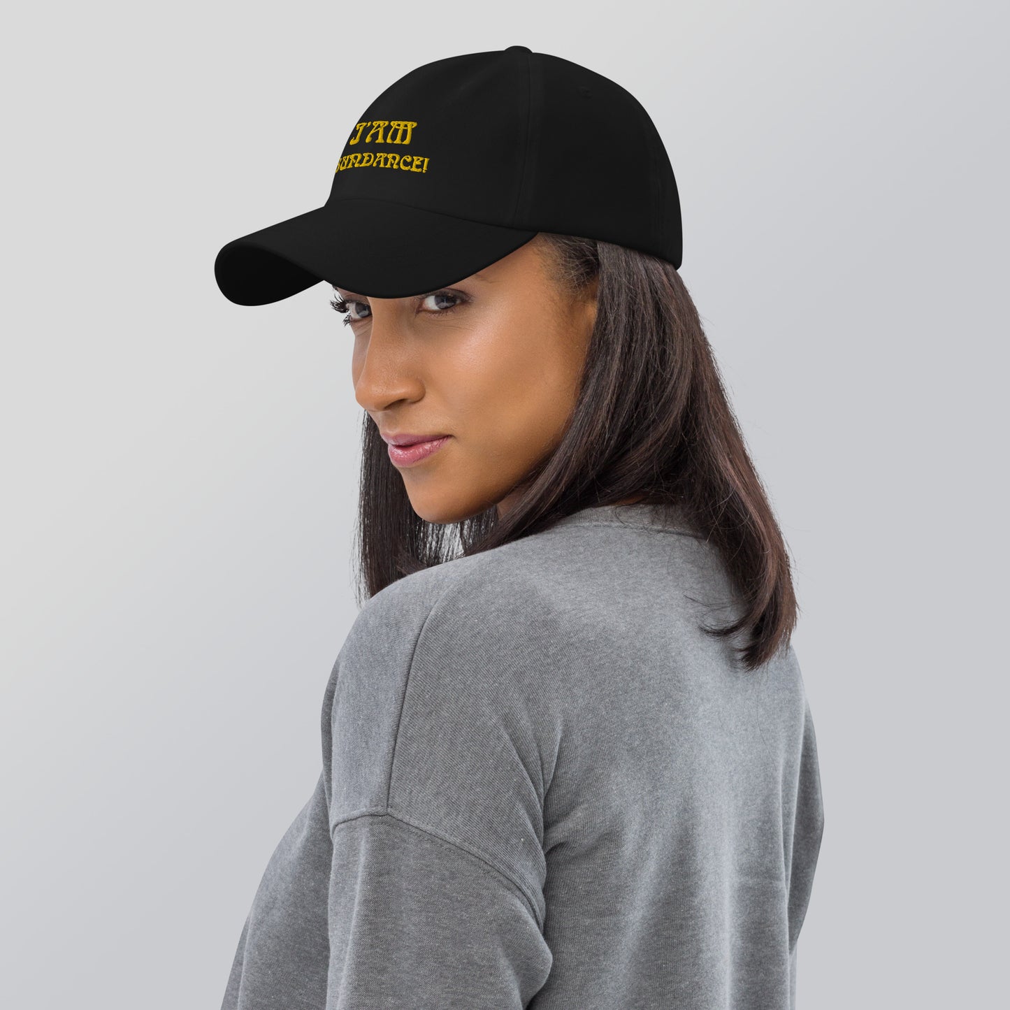 “I’AM ABUNDANCE!”Dad Hat W/Yellow Font