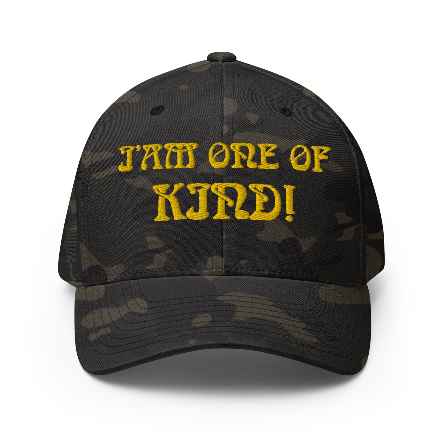 “I’AM ONE OF A KIND!”Structured Twill Cap W/Yellow Font