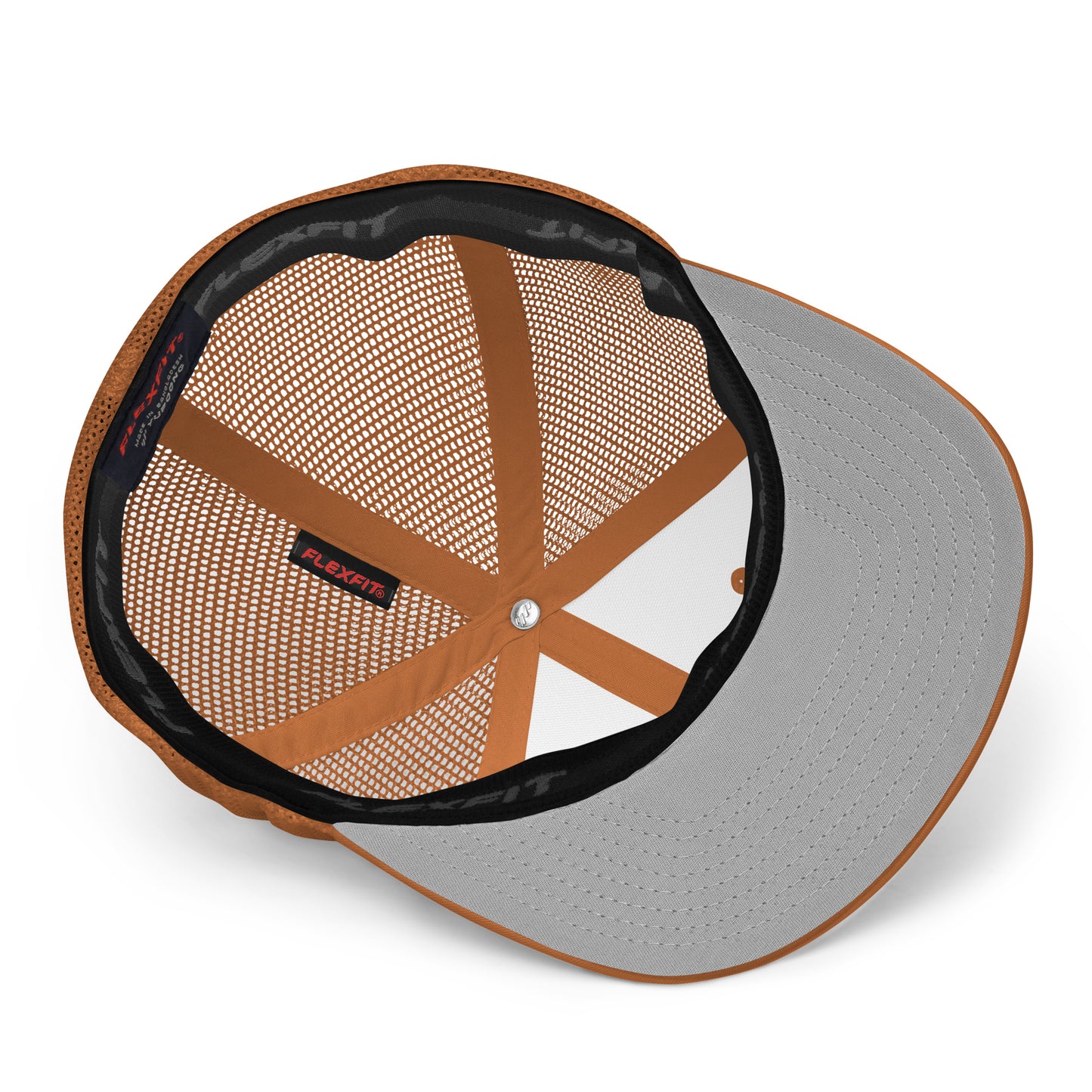 “MY POWER IS INFINITE!"Caramel Closed-Back Trucker Cap W/White Font