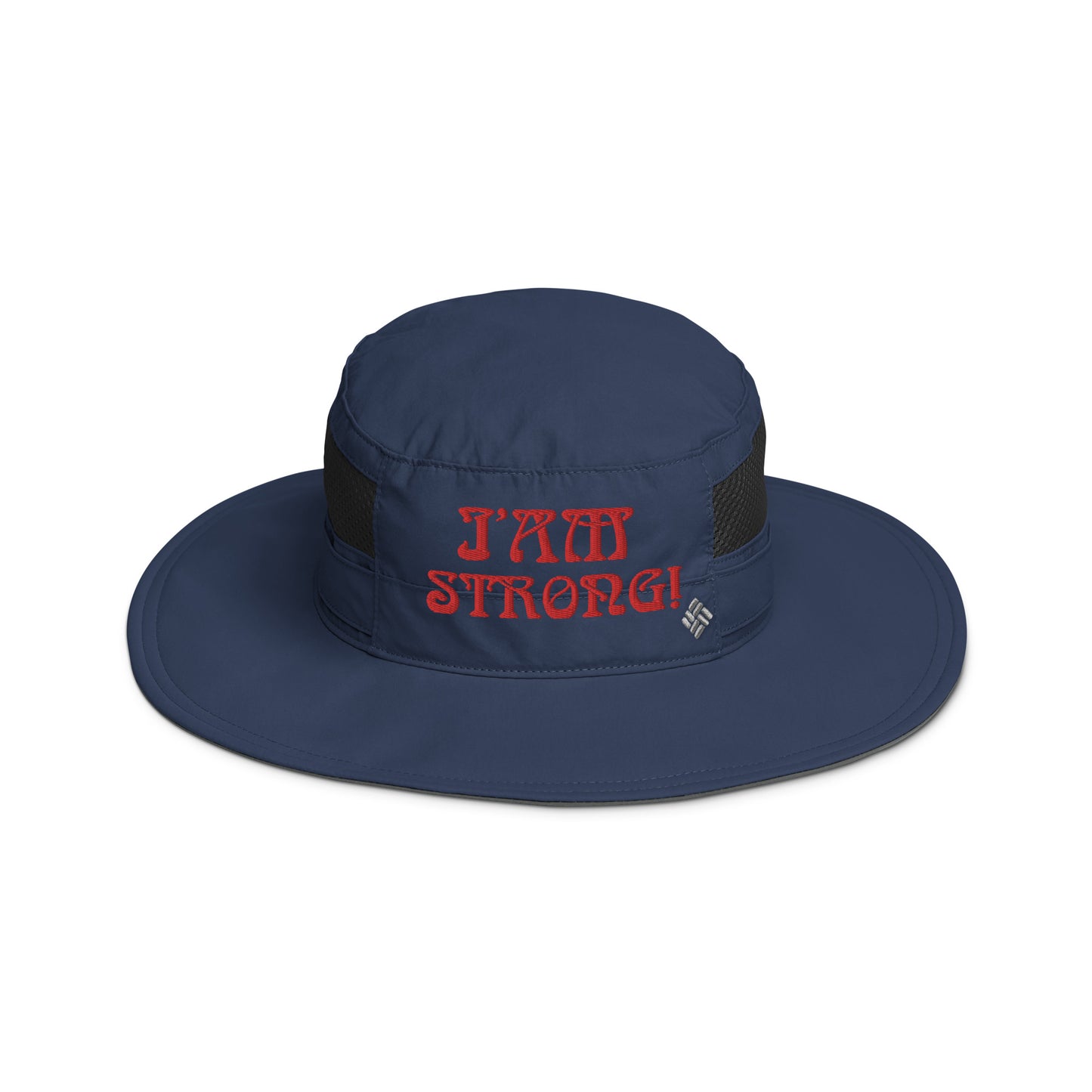 “I’AM STRONG!” Columbia Booney Hat W/Red Font