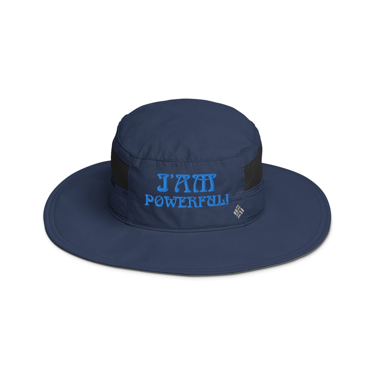 “I’AM POWERFUL!” Columbia Booney Hat W/SkyBlue Font