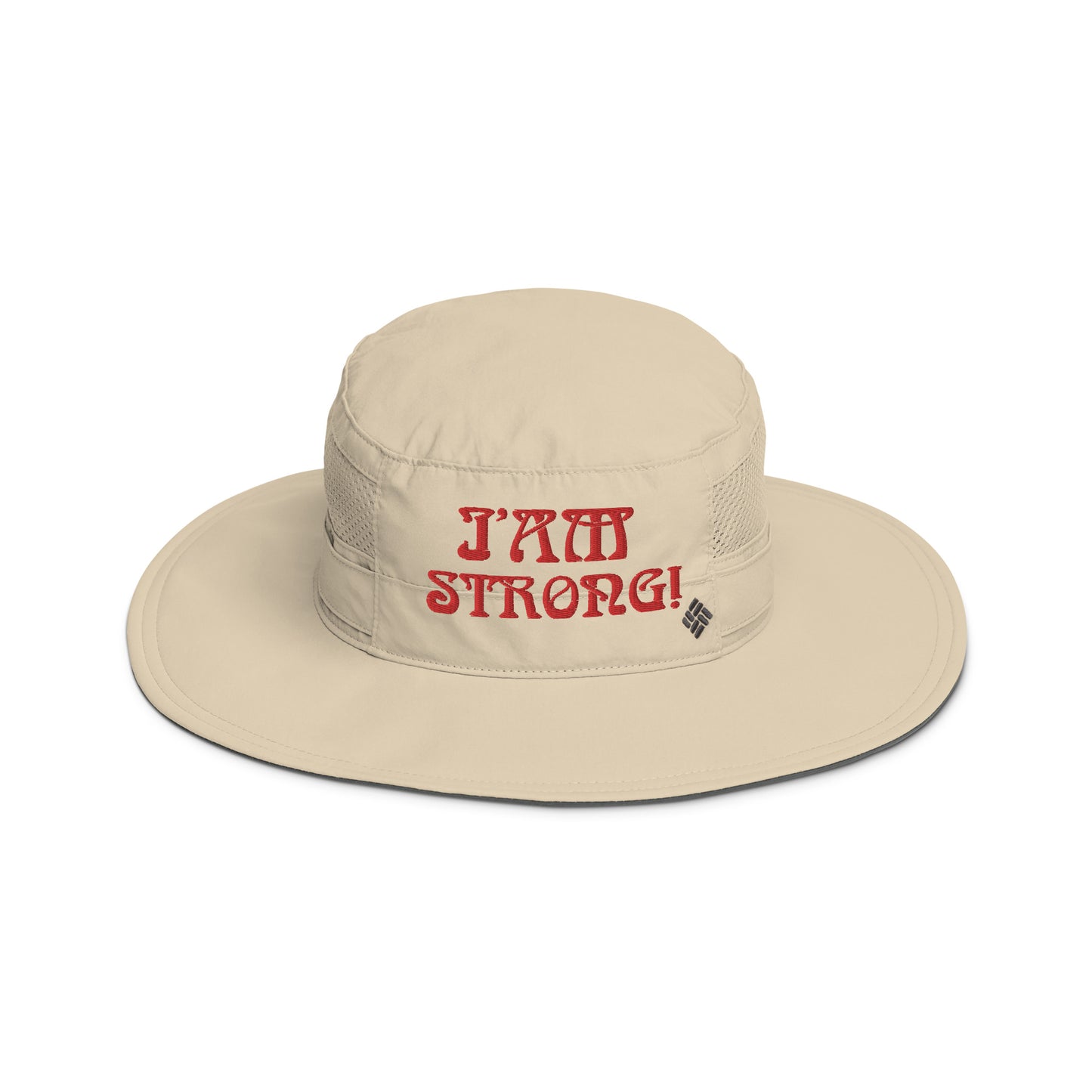“I’AM STRONG!” Columbia Booney Hat W/Red Font