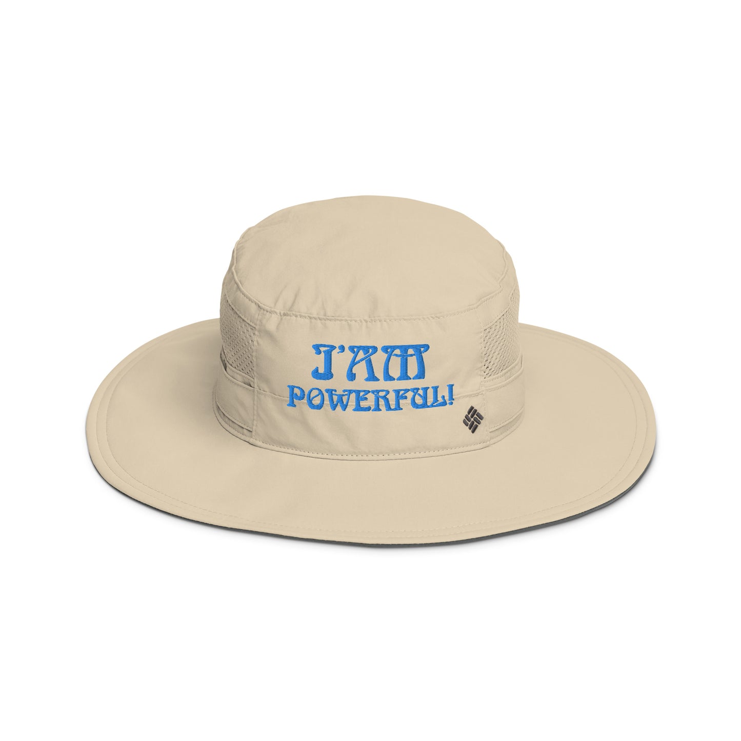 “I’AM POWERFUL!” Columbia Booney Hat W/SkyBlue Font