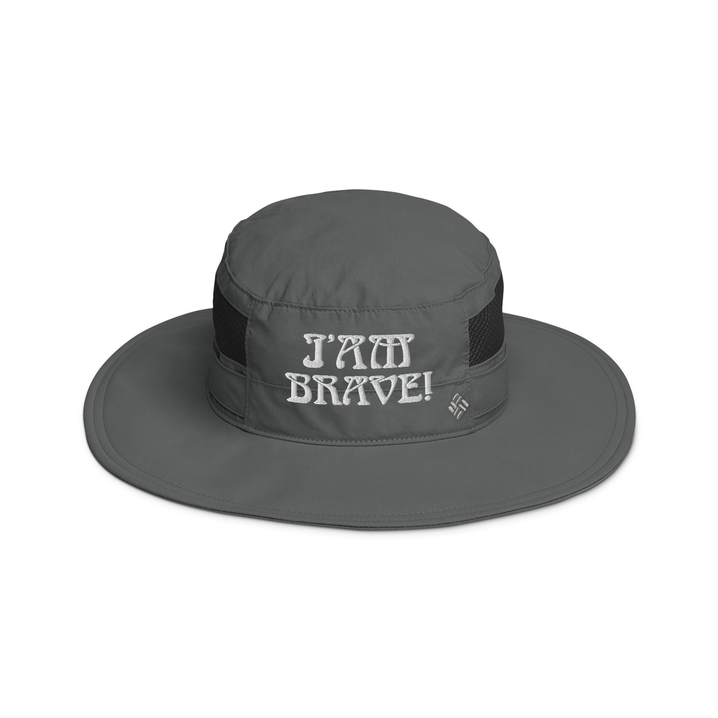 “I’AM BRAVE!”Columbia Booney Hat W/White Font