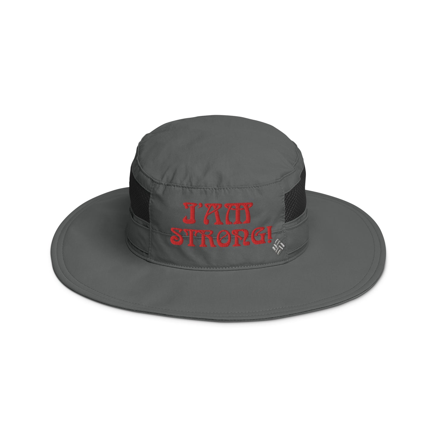 “I’AM STRONG!” Columbia Booney Hat W/Red Font