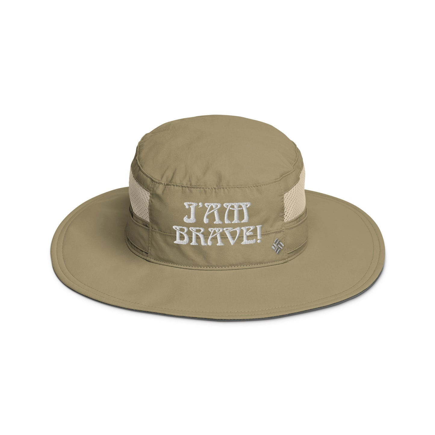 “I’AM BRAVE!”Columbia Booney Hat W/White Font