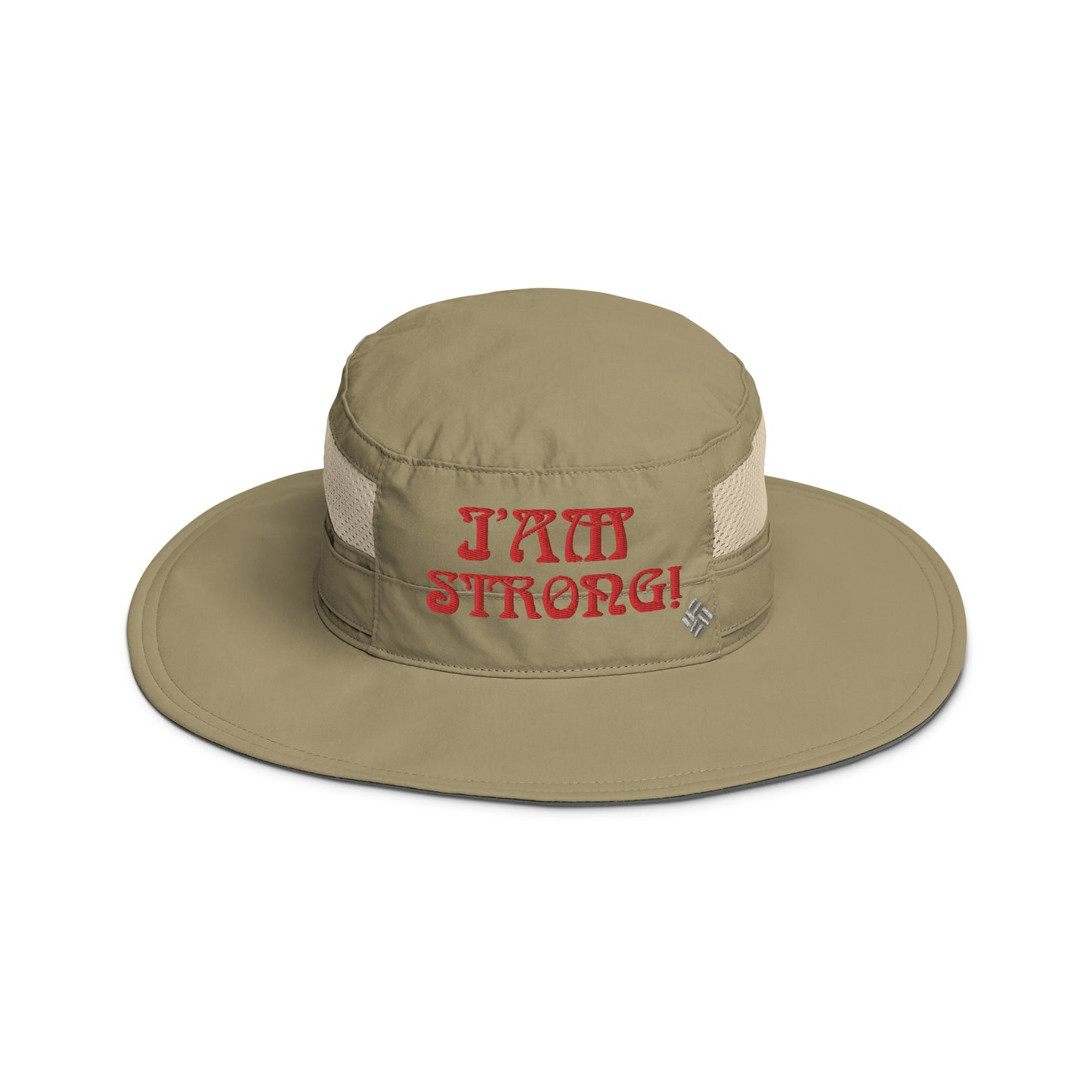 “I’AM STRONG!” Columbia Booney Hat W/Red Font