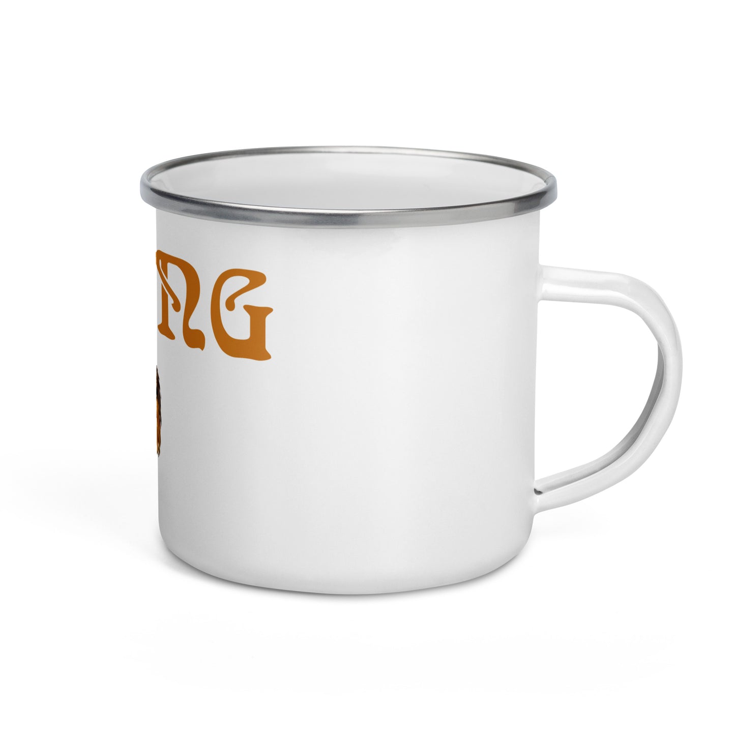 "STRONG"Enamel Mug W/Bronze Font