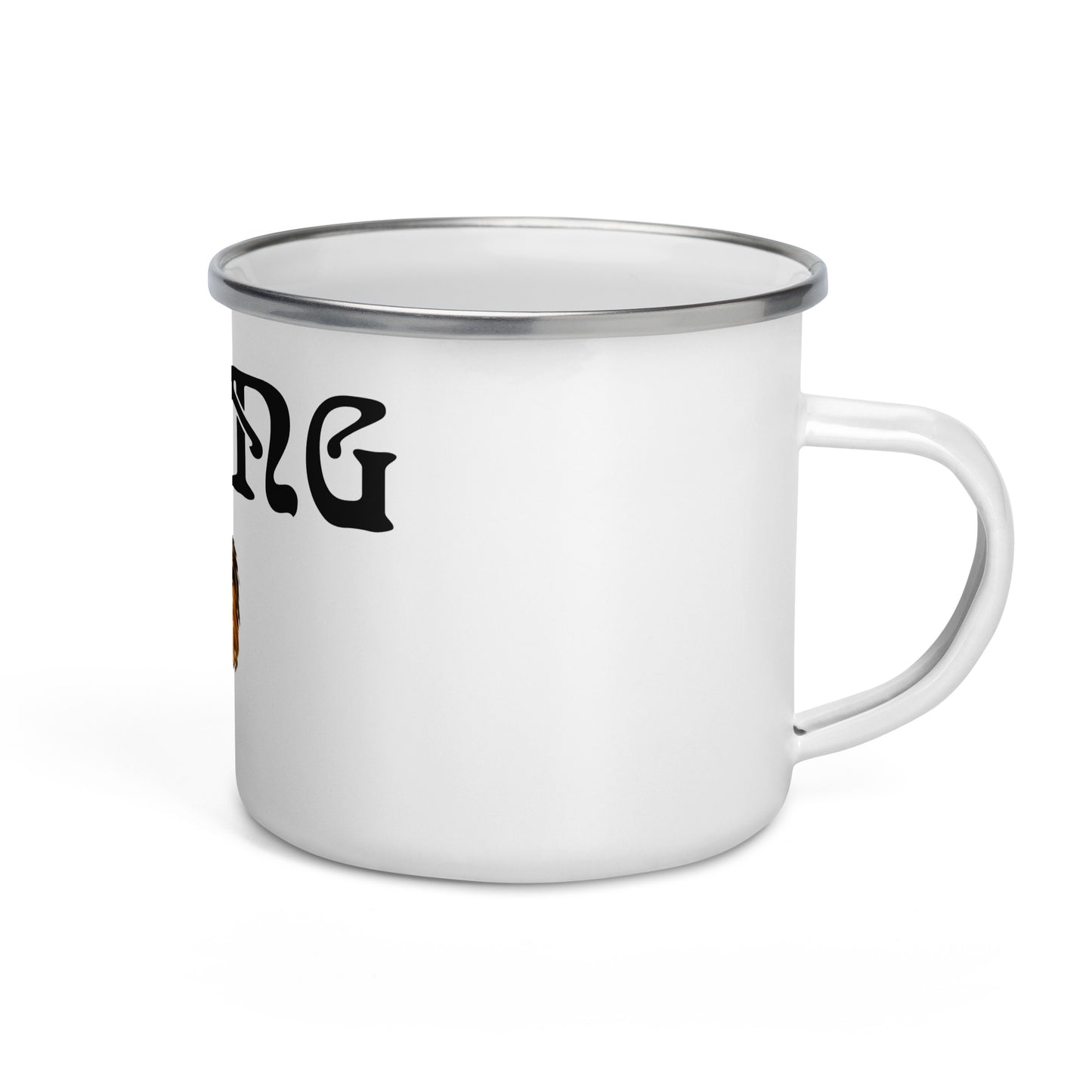 “STRONG”Enamel Mug W/Black Font