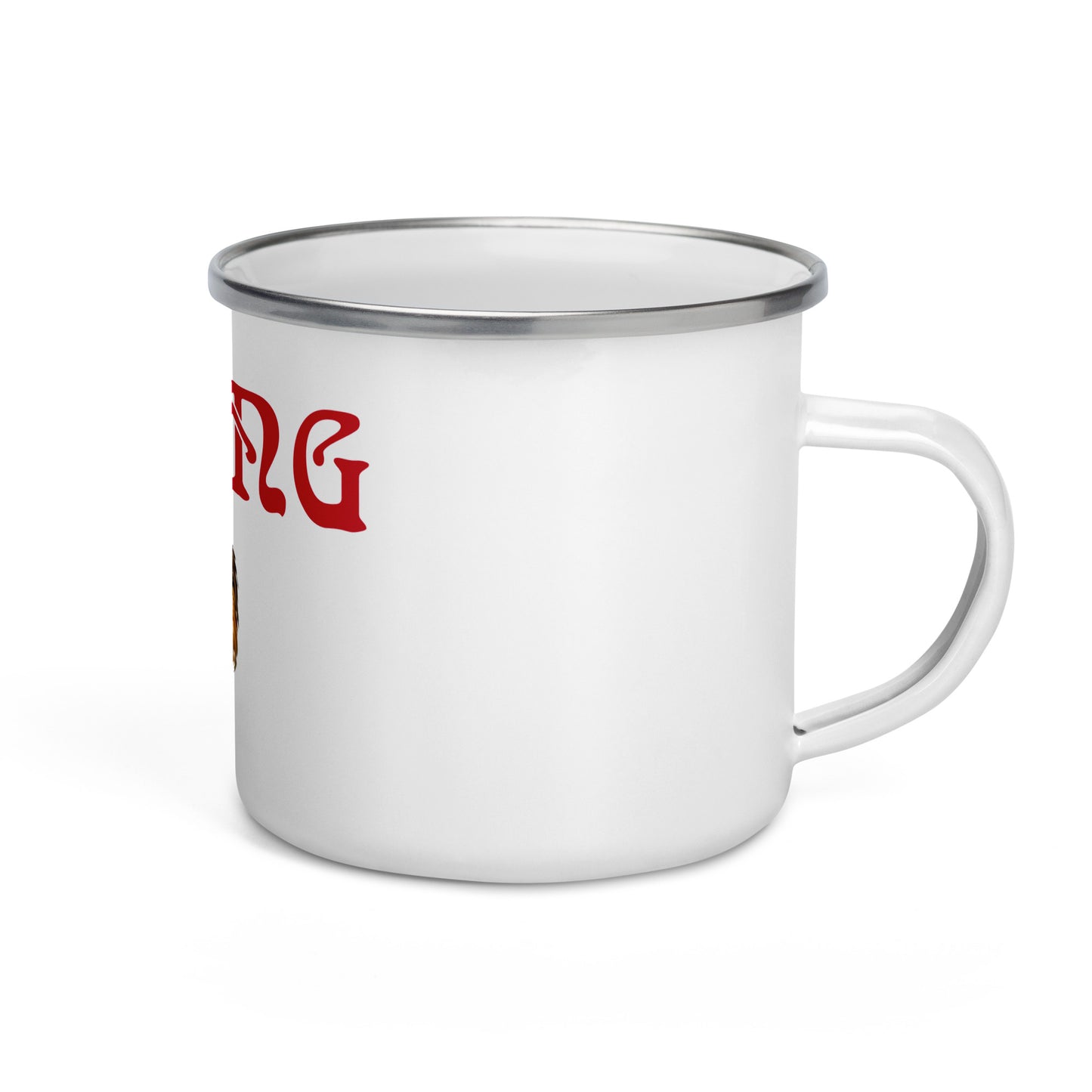 “STRONG”Enamel Mug W/Red Font