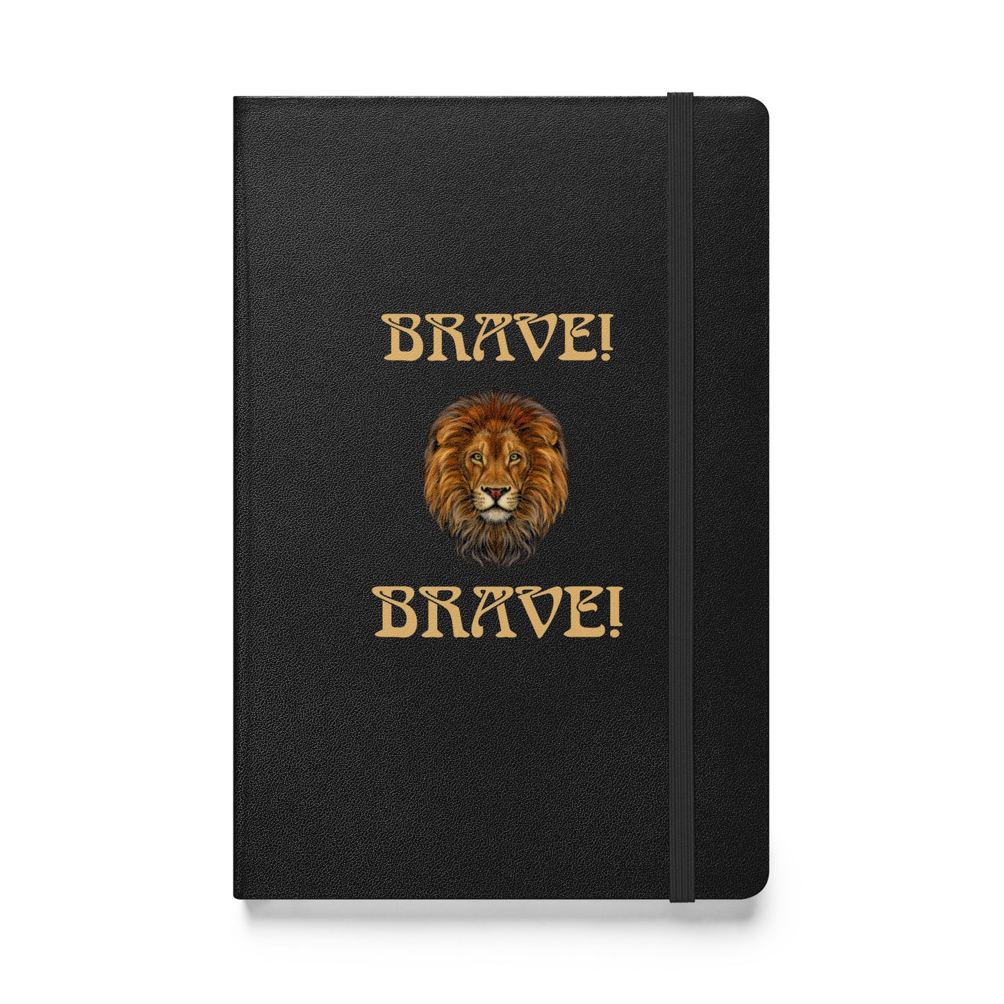 “BRAVE!”Hardcover Bound Notebook W/Fawn Font
