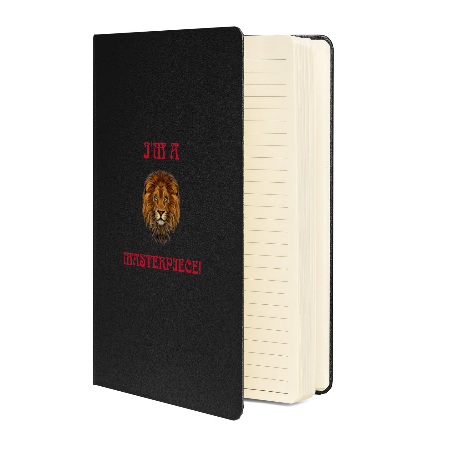 “I’M A MASTERPIECE!”Hardcover Bound Notebook W/Red Font