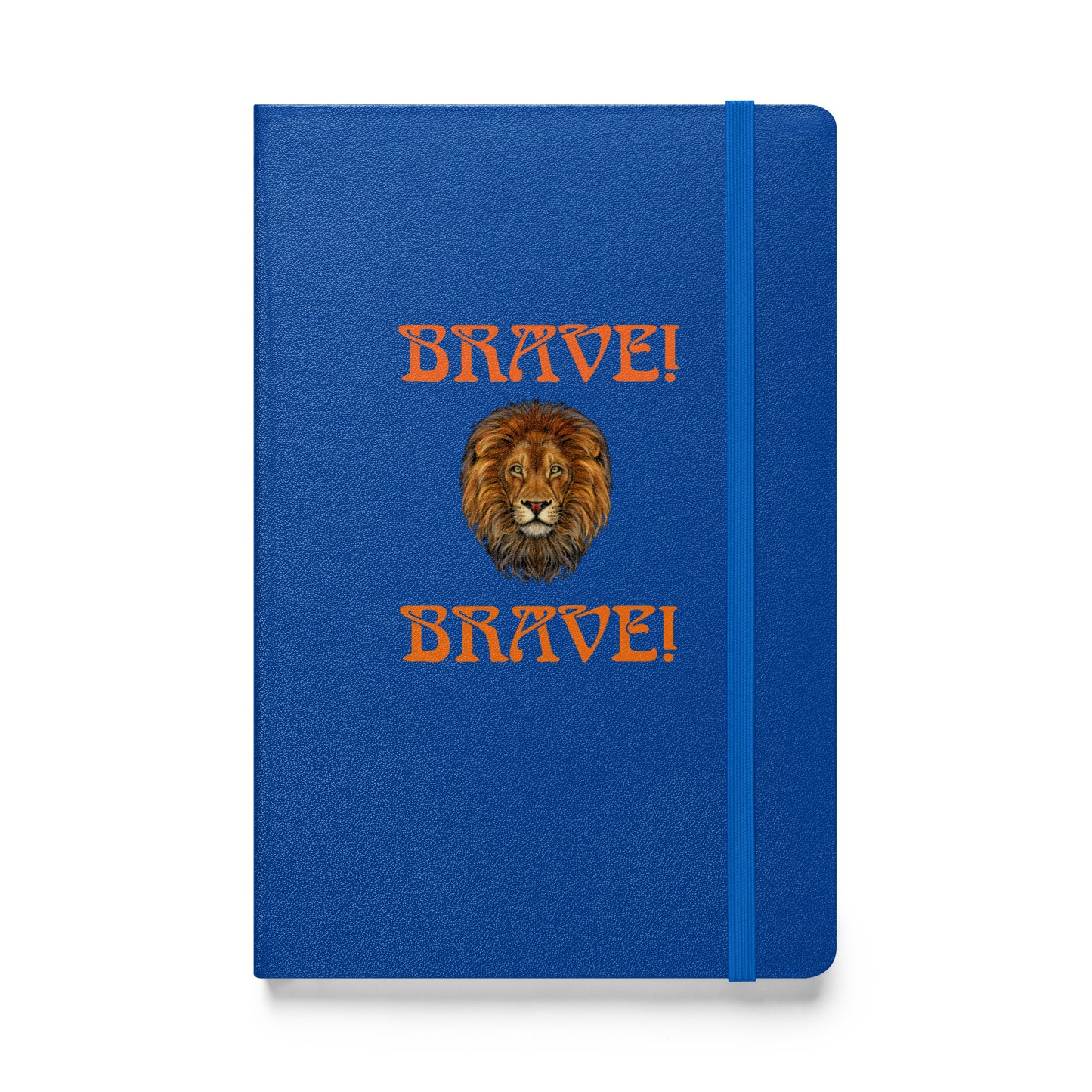 “BRAVE!”Hardcover Bound Notebook W/Orange Font