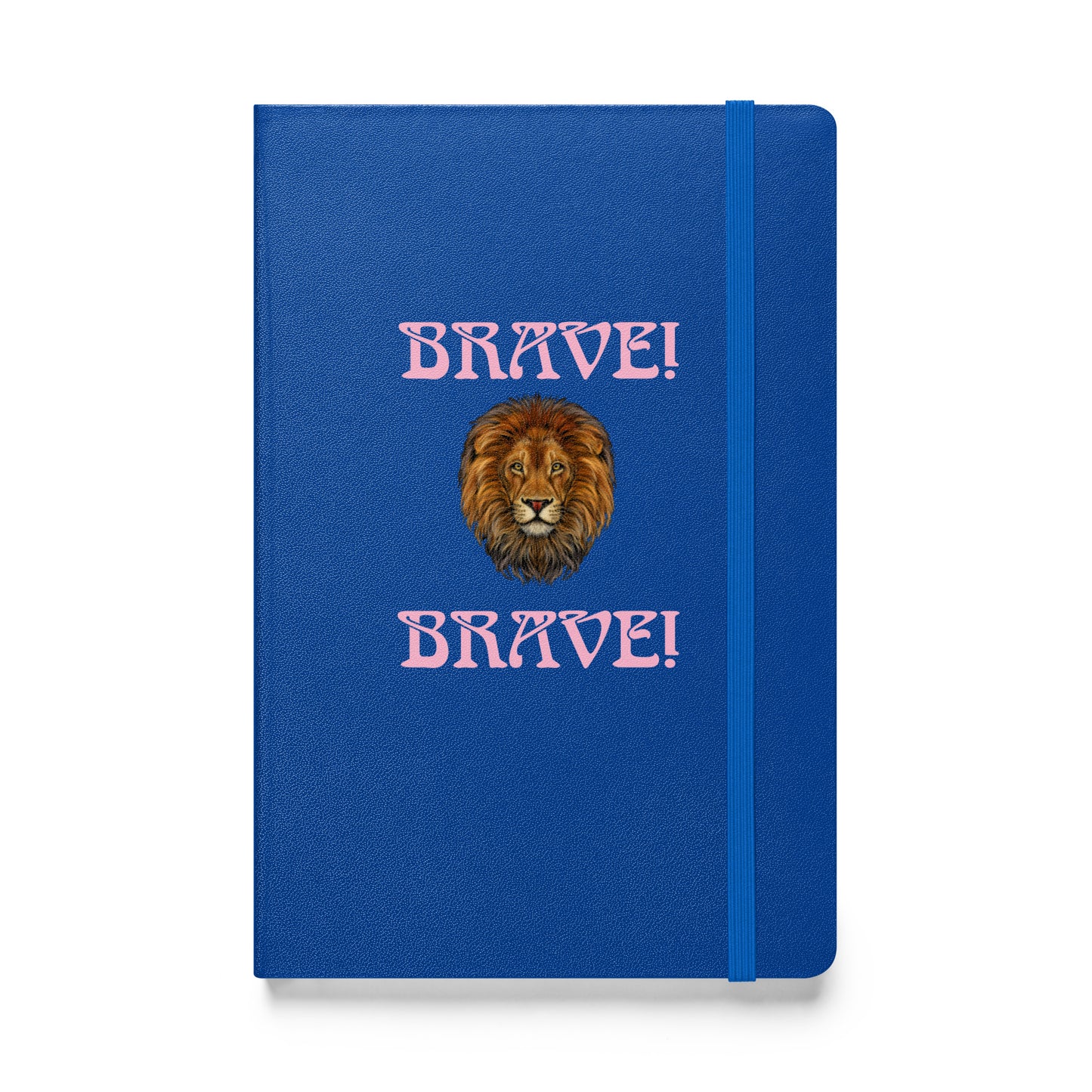 “BRAVE!”Hardcover Bound Notebook W/Cotton Candy Font