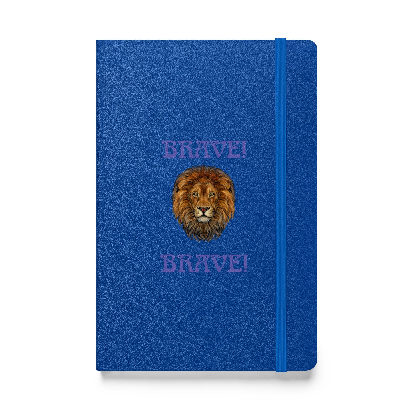 “BRAVE!”Hardcover Bound Notebook W/Purple Font