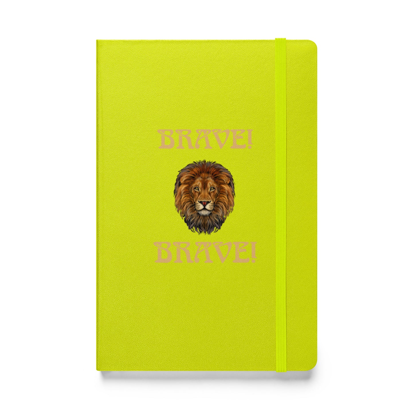 “BRAVE!”Hardcover Bound Notebook W/Fawn Font
