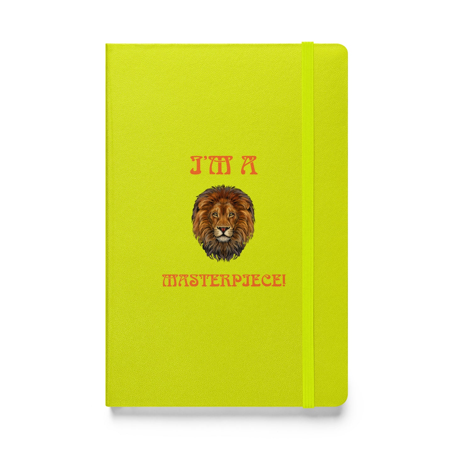 “I’M A MASTERPIECE!”Hardcover Bound Notebook W/Orange Font